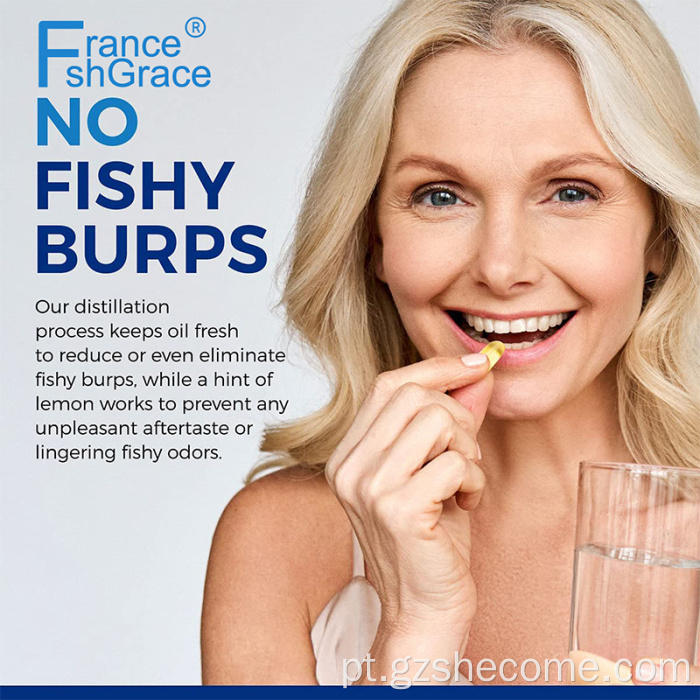 Omega 3 Softgels Heart Health Peixe Suplementos de óleo